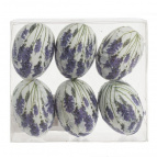 Изделие декоративное "Яйцо", набор из 6-ти шт., L13 W12 H4 см