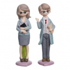 Фигурка декоративная "Учитель", L6 W4,5 H19 см, 2в.