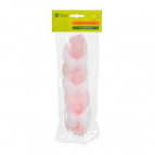 Мочалка-косичка, 50 г, 22х5х5см, soft, бело-розовая, для бани и сауны "Банные штучки"/ 30