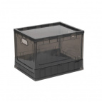 Ящик складной на колесах с крышкой (графит)