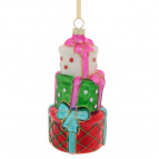 Украшение новогоднее "Подарки", L6 W6 H13 см