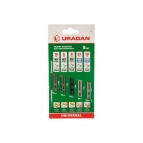 Набор полотен URAGAN, T101B,T144D,T101D,T118A,Т118B, по дереву и металлу, 5 предметов