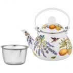 Чайник Agness Эмалированный С Фильтром Из Нжс, Серия Provence, 1,3 Л
