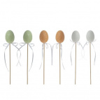 Изделие декоративное "Яйцо", набор и 6-ти шт., L17 W4 H27 см