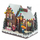 Фигурка декоративная "Рождество" (4 мелодии, подсветка, 3xAA, не прилаг., USB), L23 W16,5 H21 см