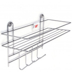 Полка в ванную 4 крючка МВ