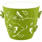 Горшок для цветов Plast Team Butterflies 0,7 л D115 мм круглый 115х115х105 мм зеленое яблоко