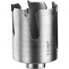 Коронка ЗУБР "ПРОФИ" "ПРОУНИВЕРСАЛ", твердосплав резцы, бетон, кирпич, керам, цв мет, гипсокарт, пласт, дерево, d=57мм