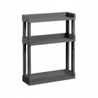 Полка VIKEA навесная 3-х ярусная (серый)