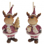 Изделие декоративное подвесное "Олень", L5,5 W4 H11 см, 2в.