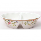 ТЕОДОРА, блюдо для специй 120мм 2 секции,  NEW BONE CHINA, цветная упаковка
