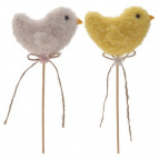 Изделие декоративное (вставка) "Цыпленок", L8 W4,5 H30 см, 2в.