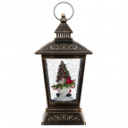 Изделие декоративное "Фонарь" (подсвет., вьюга, 3хАА), L12 W12 H27 см