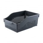 Контейнер "Лофт" хозяйственный на колесах широкий 305х210х125 мм (серый )