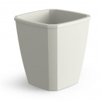 Кашпо квадратное с дренажной вставкой "Лаунж" 4л светло-серое С372СЕР