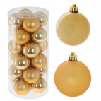 Украшение новогоднее "Шар", набор из 24 шт, D6 см Полимерный материал