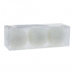 Украшение новогоднее "Шар" (Набор из 3-х), L8 W8 H8 см Полимерный материал