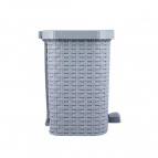 Контейнер педальный для мусора Артлайн 12л (серый)