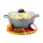 Казан (кастрюля) 5,7 л ГАРМОНИЯ ВКУСА ИНДУКЦИЯ, С КРЫШКОЙ ф26, 34,5*27,5*18,5 см
