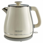 Чайник  DELTA LUX DE-1019  ДВОЙНОЙ КОРПУС, 1,8 л, 2200Вт,белый (12)