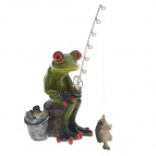 Фигурка декоративная "Лягушка", L13 W8 H18 см