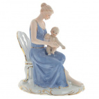 Фигурка декоративная "Мама с ребенком", L28 W13 H24 см