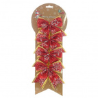 Изделие декоративное "Бант", набор из 4 шт, L10 W10 H12 см