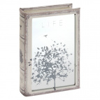 Ключница  с зеркальным элементом, L16 W5 H24 см