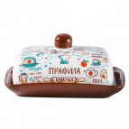 Масленка керам прям 17х12х8см Правила кухни ТМ Appetite