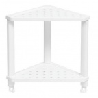 Полка VIKEA угловая подвесная 2-х ярусная (белый)