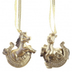 Фигурка декоративная подвесная "Лошадка", L4,5 W2 H5 см, 2в.