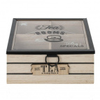 Шкатулка для чайных пакетиков, L17 W17 H7,5 см