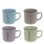 Кружка (кратность 6 шт), 400 мл, L13 W10 H9 см, 5в., (сорт 1,2)