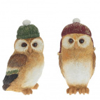 Фигурка декоративная "Сова", L10 W9 H17 см, 2в.