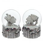 Фигурка декоративная в стекл. Шаре "Новый год", D 6 см, L7 W7 H9 см, 2в.