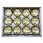 Украшение новогоднее "Шар", набор из 12-ти шт, D 8 см Полимерный материал