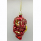 Украшение новогоднее "Дракон" (блок из 6-ти), L7 W4,5 H13,5 см