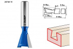 Фреза пазовая фасонная "Ласточкин Хвост", D= 19мм, рабочая длина-20мм, обратный угол-7 градусов, хв.-8 мм, ЗУБР Профессионал