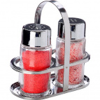 40493 Набор для специй на подставке 3 пр стекло/нерж MB