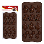 Форма для шоколадных конфет силиконовая "Динозаврики".