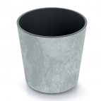DURO250E-422U Кашпо УРБИ Ø25, выс.25 см 7,5л/9л бетон (concerete) с вкладышем 058479