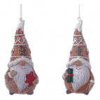 Фигурка декоративная подвесная "Гном", L4,5 W4,5 H10,5 см, 2в.
