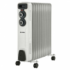 Обогреватель масляный  D11-11  "DELTA", 2500Вт, 11 секций, площ обогр 20-25 м² светло-серый