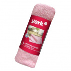 Салфетка для пола хлопковая розовая в рулоне МЕГА YORK 220г/м2 (75х100 см)