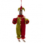 Игрушка набивная подвес "Лошадь-клоун", L16 W10 H36 см (полка 23 см.)