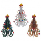 Фигурка декоративная "Ёлка", L14 W1,5 H18,5 см, 3в.