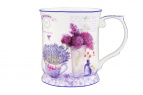 Кружка 400 мл. 12,5*9*10 см. "лаванда" new bone china