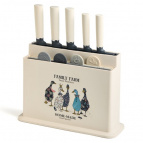 НАБОР AGNESS ИЗ 10ПР: 5 НОЖЕЙ, 4 ДОСКИ И ПОДСТАВКА, СЕРИЯ "FAMILY FARM"