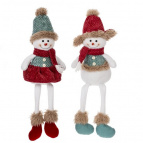 Игрушка набивная "Снеговик", L19 W12 H55 см (полка 31 см.), 2в.