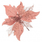 Цветок искусственный "Пуансеттия", L23 W23 H28 см